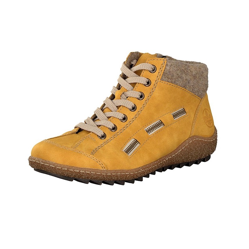 Botas Rieker L7543-69 Para Mulher - Amarelas